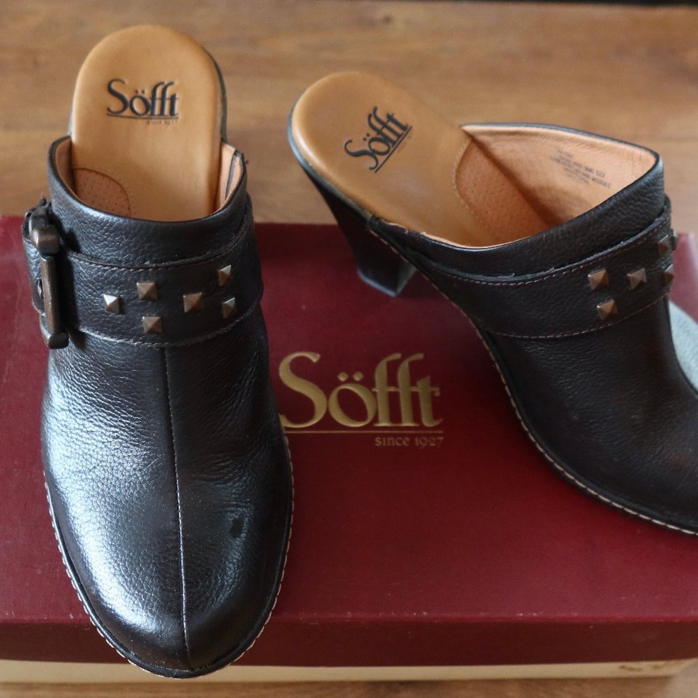 Sofft Daney Mahogany Women's Shoes Black 8.5M